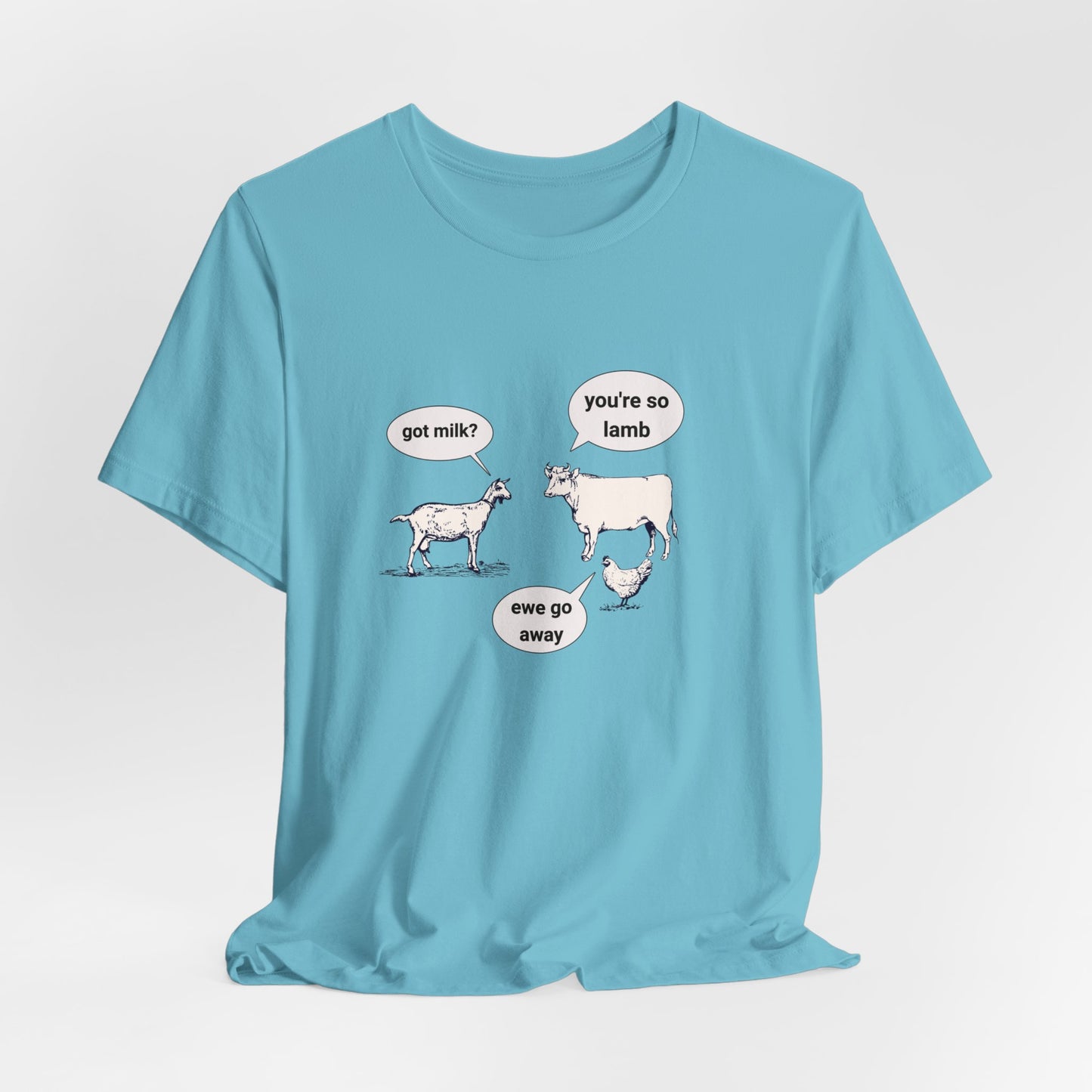 Goat Walks Up To Cow And Says... classic t-shirt