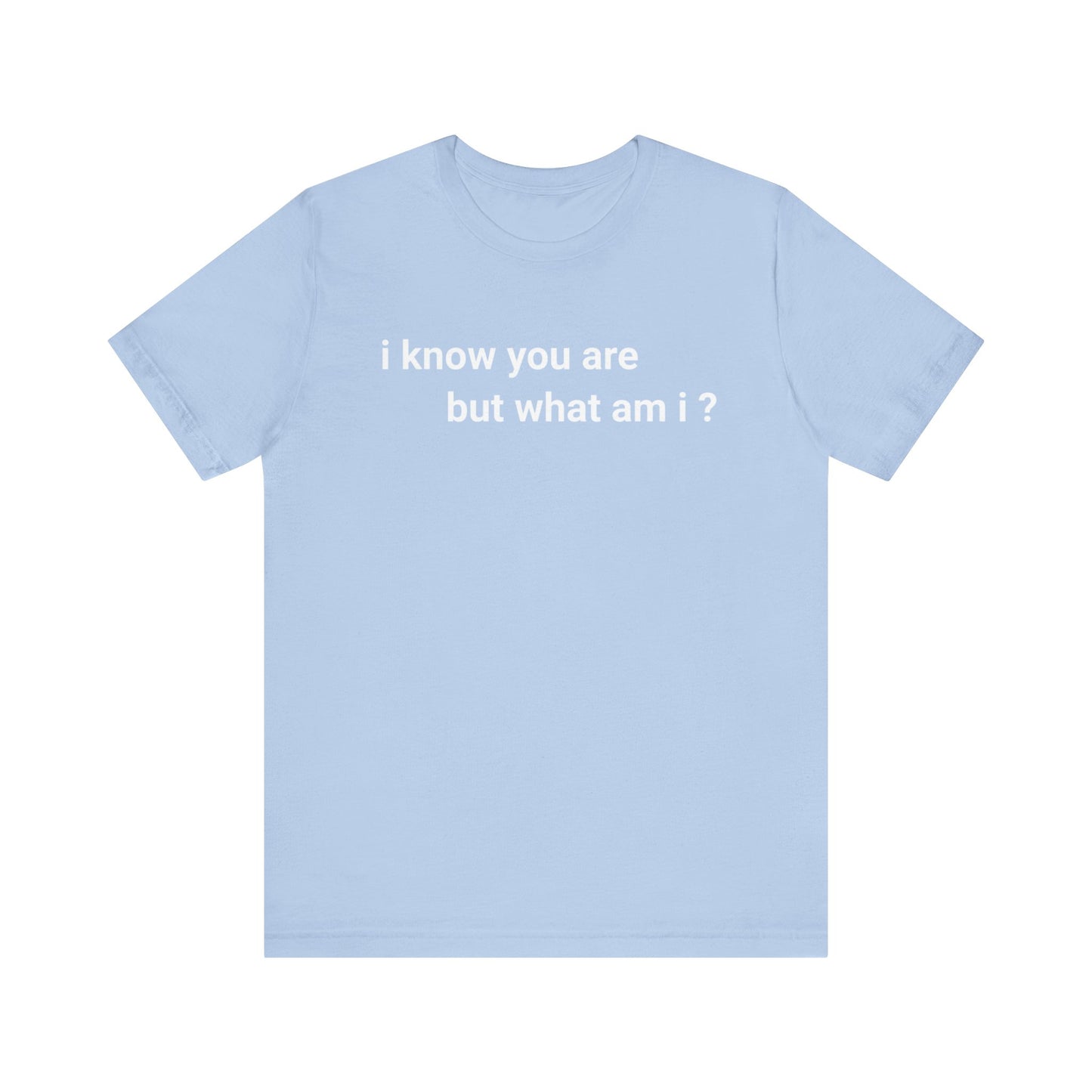 I know you are, but what am I Classic cotton t-shirt