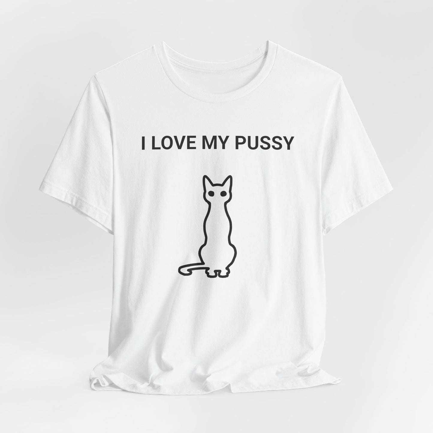 I Love My Pussy Cat Classic Cotton T-shirt