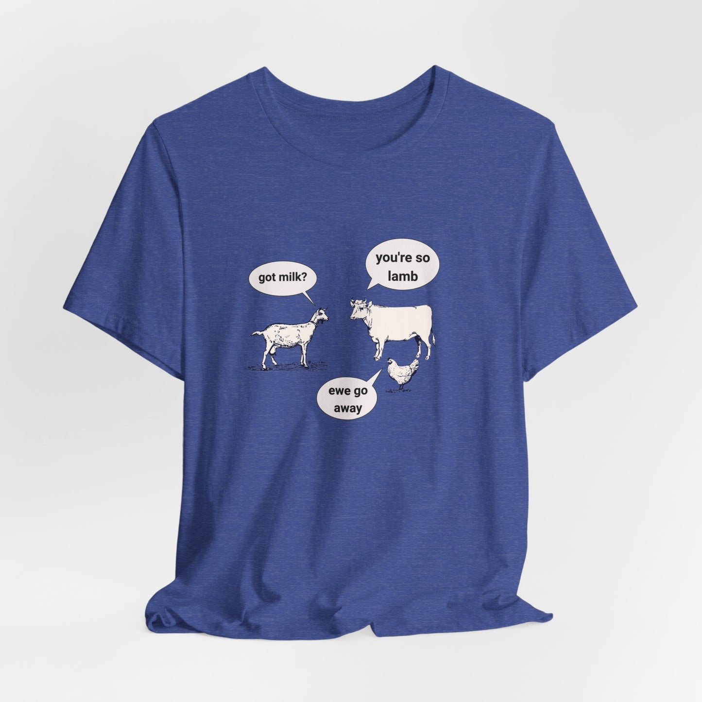 Goat Walks Up To Cow And Says... classic t-shirt