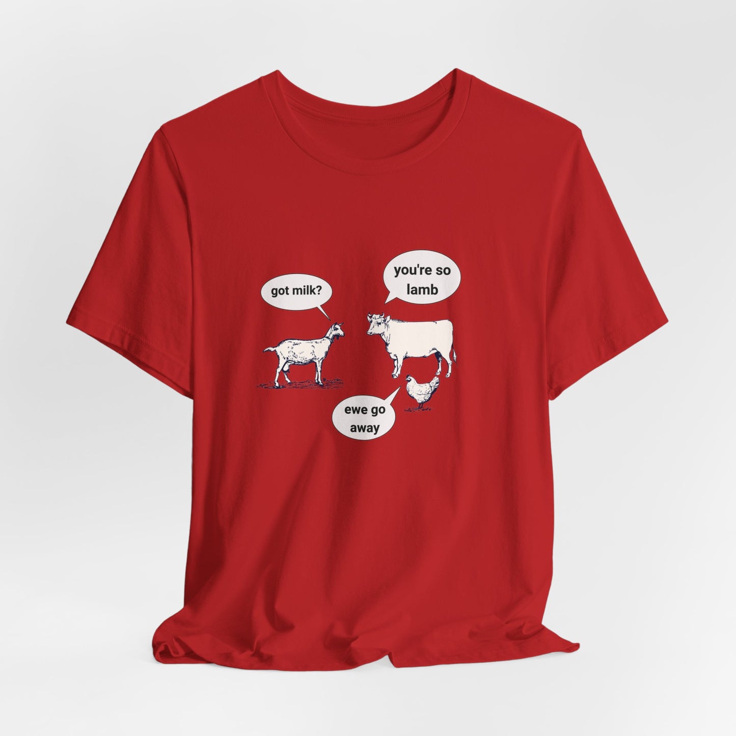 Goat Walks Up To Cow And Says... classic t-shirt
