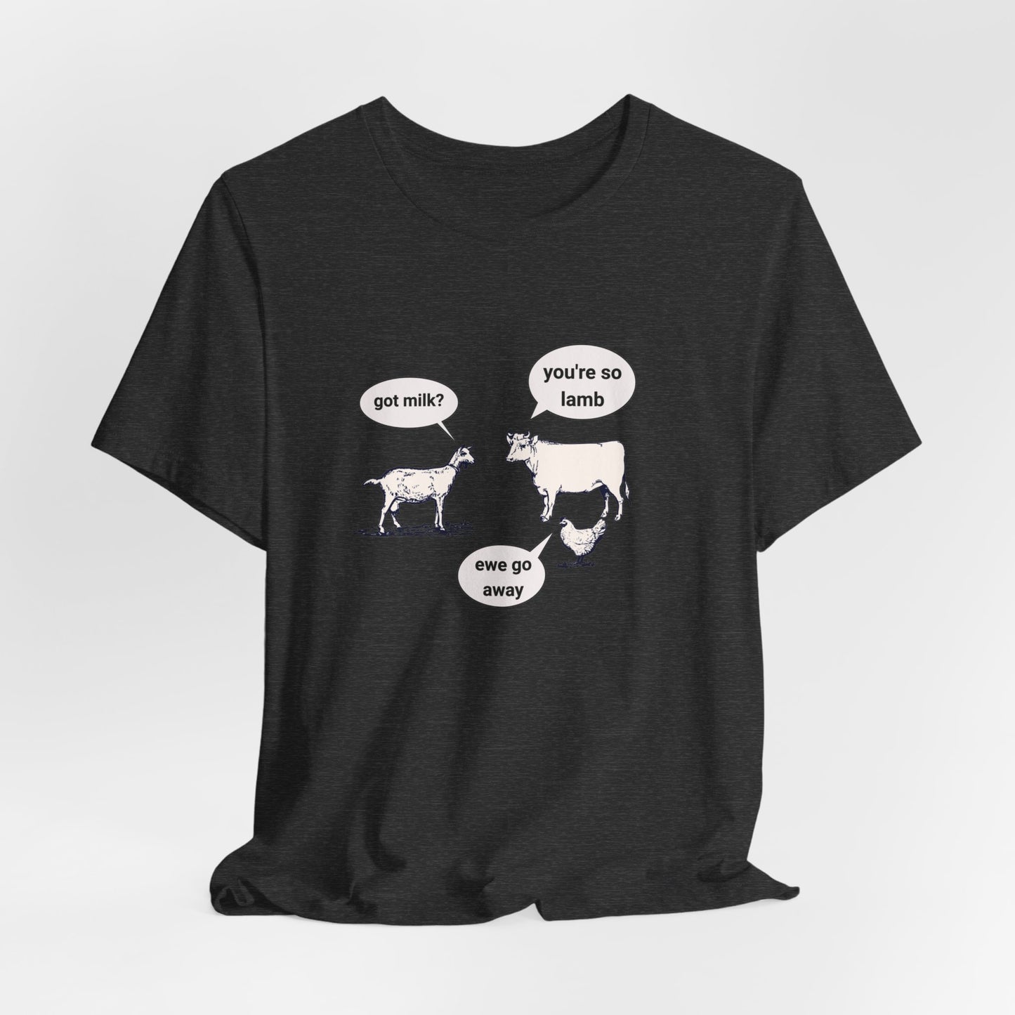 Goat Walks Up To Cow And Says... classic t-shirt