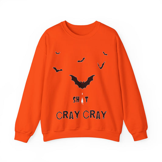 Bat Shit Cray Cray Halloween Sweatshirt