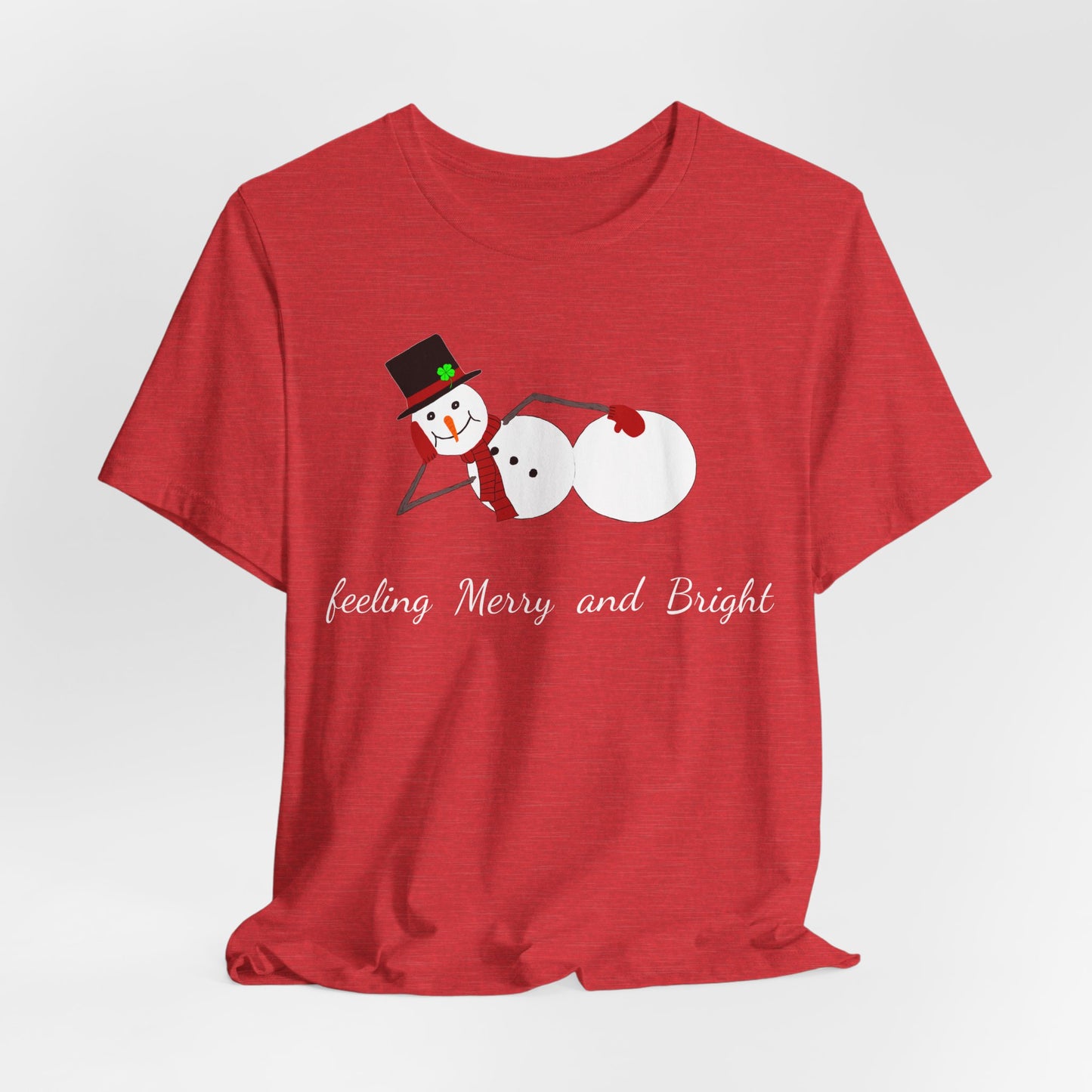 Feeling Merry & Bright (wht Ltrs) Christmas  Classic Tee